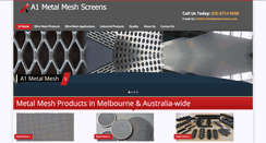 Desktop Screenshot of a1metalmeshscreens.com