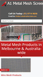 Mobile Screenshot of a1metalmeshscreens.com